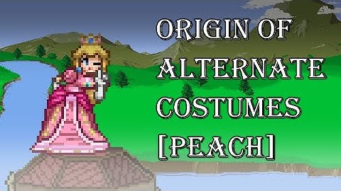 SSF2 | Origin of Alternate Costumes - Peach