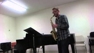 2013 - 2014 TMEA All State Saxophone Etude #2 || James Barger, Saxophone