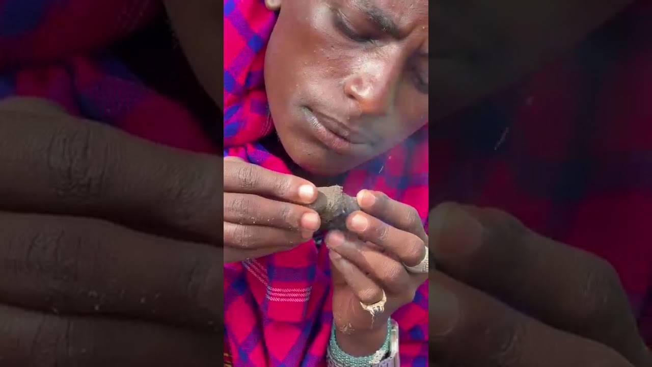 No matches. No lighter. Just skill, tradition! #wildlife #maasaitribe #culture