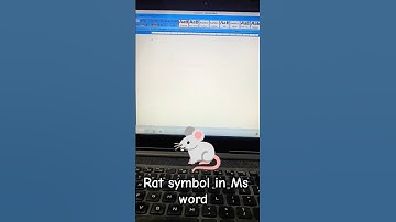Rat 🐀 symbol in Ms word #shots #emoji #trend #reel  #new #viral #video #iclm #shorts #best #trending
