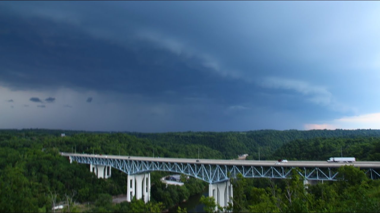 Gust front/shelf cloud Richmond, KY 6/25/24 - YouTube