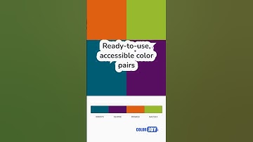 Ready-to-use, accessible color pairs made for harmony #creativetools #accessibledesign #brandcolors