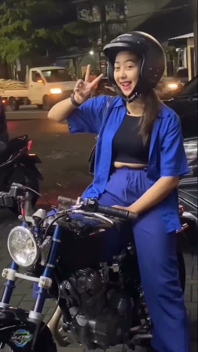 STORY'WA CEWEK CANTIK NAIK CB KLASIK #shorts #teamrengkek #cbherex