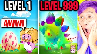Can FOXY & BOXY Reach MAX LEVEL In DINO BASH?! (ROCKY IS IN THE GAME?!)