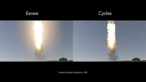 Blender Eevee vs Cycles - Fire🔥 Simulation