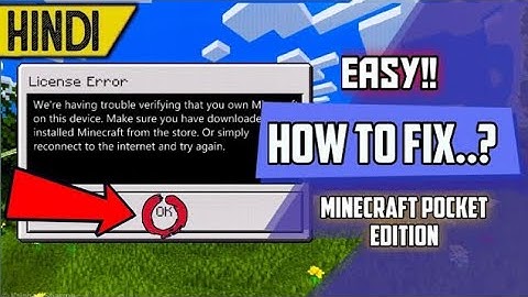 How to Fix Licence Error in Minecraft PE - MCPE Tutorial #minecraft #mcpe #licenceerror