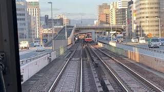 Osaka Metro御堂筋線10A系26編成なかもず行きを21系の18編成の車内から発着シーン