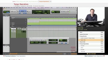 Pro Tools: Tempo Operations