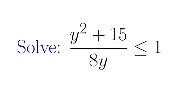 Try it Out! Solve a Rational Inequality