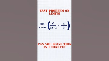 Limit x tends to infinity ∞ problem | Easy Solution for limits #maths #exam