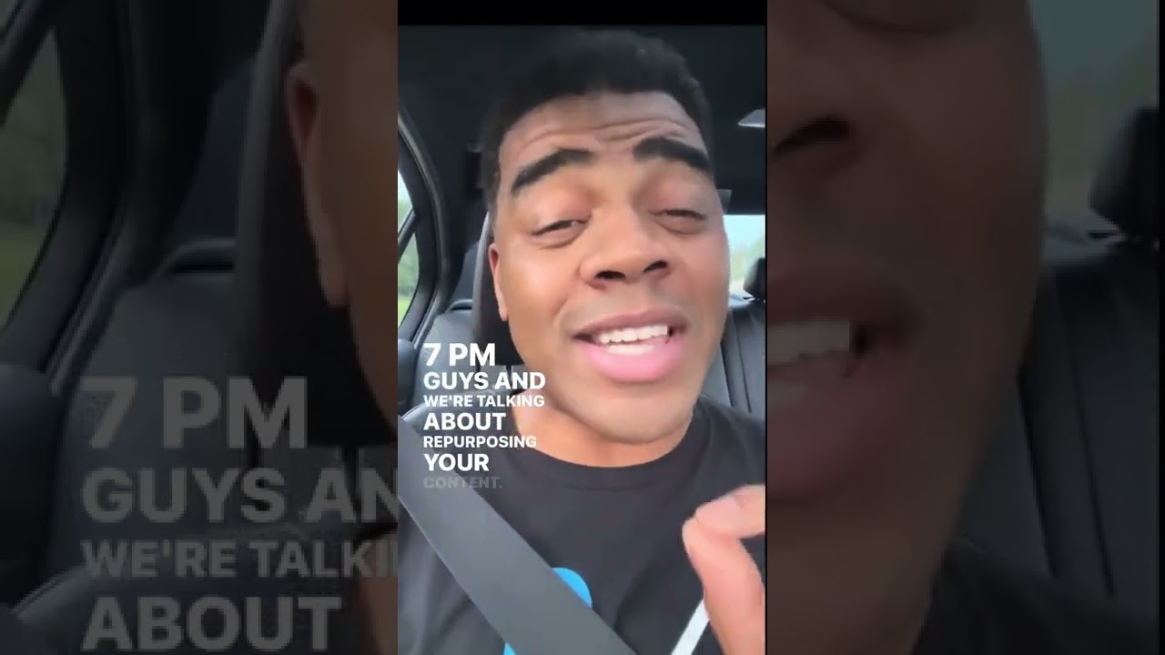 How to repurpose your content with DJ Strick - live at 7 pm EST on YouTube