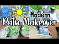 DIY PATIO MAKEOVER ON A BUDGET|Decorating Ideas| Budget Patio DIY| Let's Clean & Decorate