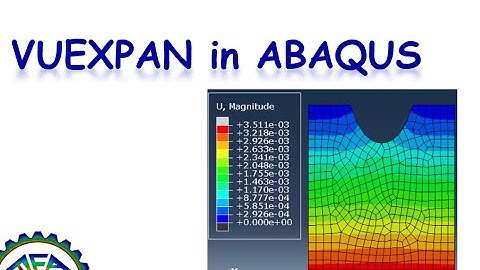 VUEXPAN Subroutine in Abaqus: VUEXPAN Subroutine training video and tutorial,