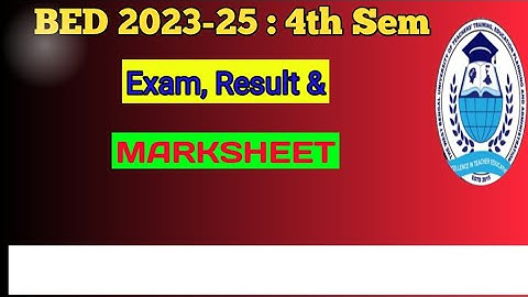 B.ed 4th Sem exam DATE🔥 /Bsaeu