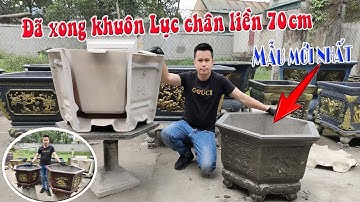 Đã ra thành phẩm bộ khuôn chậu lục giác chân liền 70cm mẫu 2022 | Khuôn chậu Tiên Yên