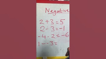 KS3 Maths Working with Negative Numbers / GCSE 9-1 Maths #gcse #ks3maths #mathematics #amt2023