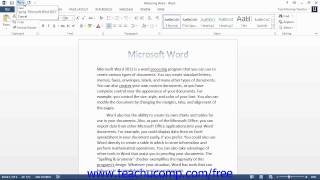 Word 2013 Tutorial Undoing and Redoing Actions Microsoft Training Lesson 3.3