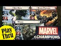 How to Play MARVEL CHAMPIONS the Card Game | She-Hulk & Black Panther vs Rhino