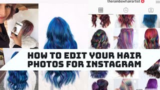How I edit hair photos for instagram screenshot 2