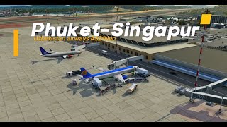 Uzbekistan airways.World tour 41. Phuket-Singapur. VTSP-WSSS. #xplane12 #a321neo #xplane11 #tollis