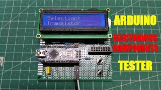 Arduino electronics components tester