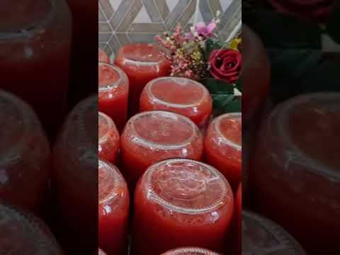 أسهل طريقة لحفظ البندورة لمدة سنة كاملة بدون براد مع أدق التفاصيل