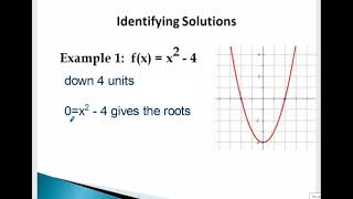 5-1 Solving Quadratics by Graphing Day 1