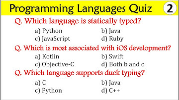 Programming Language Quiz #programminglanguages #computerknowledge #programminglanguage #computer