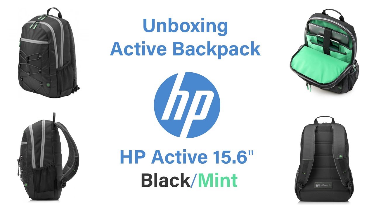 Обзор рюкзака для ноутбука HP Active  из Rozetka / Unboxing Active Backpack HP 15,6" Black/Mint