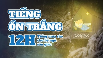 Tiếng Ồn Trắng Mưa Rơi ♫ 12h Tiếng Ồn Trắng Cho Bé Sơ Sinh Ngủ Sâu Giấc | Rain Sounds for sleeping