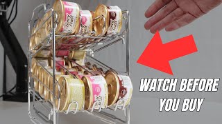 Wet cat food can storage review | This is a cat food organizer.