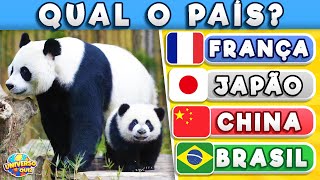 Adivinhe o Animal Nacional de 35 Países 🦁 Adivinhe as Espécies de Animais 🐢