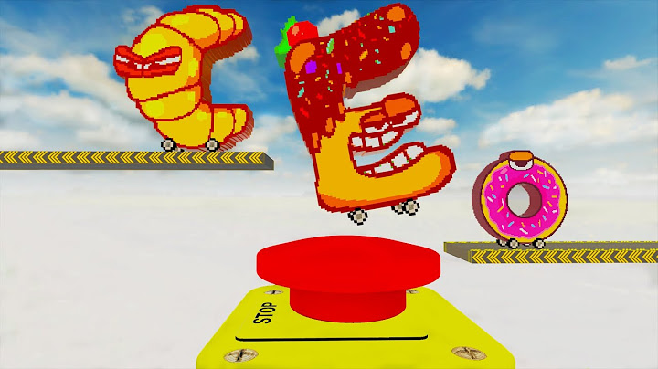 Food Alphabet Lore Cars vs The Impossible Road in Teardown