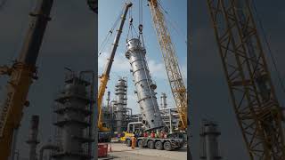 Fabrication and installation of crude oil distillation column