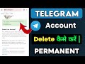 Telegram Account Delete Kaise Kare | How To Delete Telegram Account