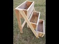 How to make a 3 tiered garden box for herbs flowers or anything else