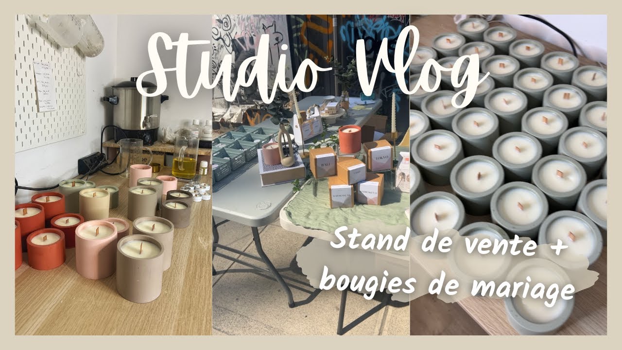 BEHIND THE SCENES: Préparation d'un stand de vente, commande mariage et bilan #StudioVlog