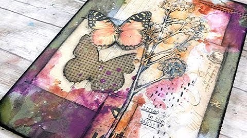 Simple mixed media canvas  2 2 25