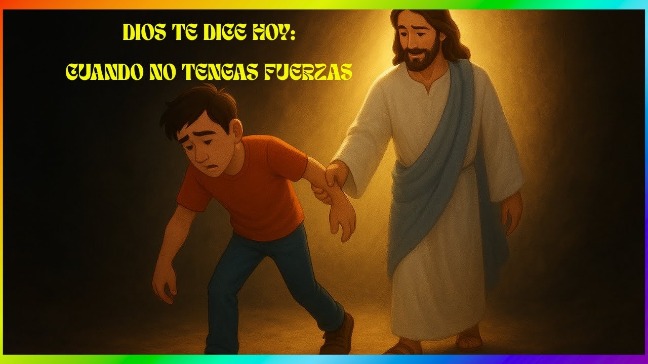 DIOS TE DICE HOY: CUANDO NO TENGAS FUERZAS YO ESTOY CONTIGO🙏😥🌹🌷🌸 - YouTube