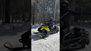 Sledding Whitney maple leaf snow skimmers trails 2026