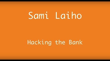 AppManagEvent 2018 session Hacking the bank by Sami Laiho