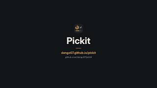 Pickit 1.4 — The Modern Desktop Widget Maker for Linux