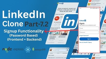 LinkedIn Clone With React Native | signup functionality using password | Part 7.2 | #Reactnative