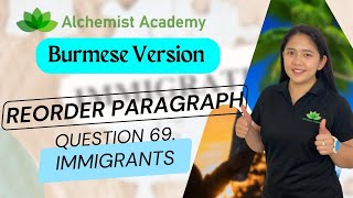 Best method to use in PTE Reading:Re-Order  | Alchemist Academy | Q.69 - Immigrants