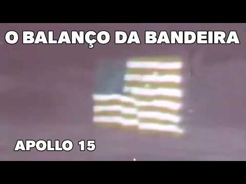 A Bandeira da Apollo 15 Balançou - #nasa #moon #fake