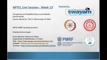 NPTEL : NOC25-MA33 | Week 12 Live Session | Correlation and Regression Analysis | PART : 2