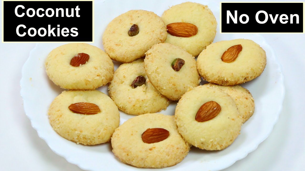 १५ मिनट में नारियल के कुकीज़ कढ़ाई में बनाए | Coconut cookies Recipe | NoOven Cookies | KabitasKitchen | Kabita Singh | Kabita