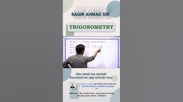 Important Trigonometry Question | SSC, Railway, NDA | Sagir Ahmad Sir | Sagir Ahmad Career Classes