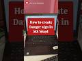 Short trick of Creating Danger sign ☠️ || #trending #computer #education #youtube #computertricks