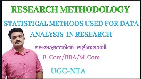 Research methodology brm statistical methods for analysis malayalam